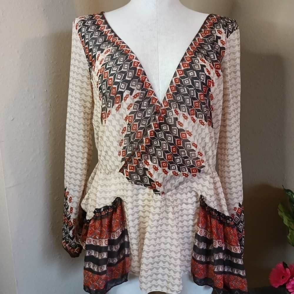 Free People Boho Tunic Top sz Small